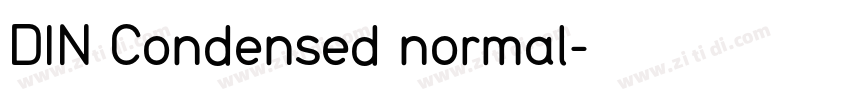 DIN Condensed normal字体转换